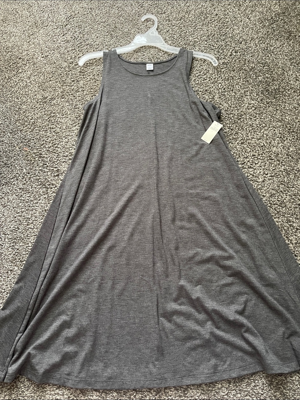 Sleeveless Gray Swing Dress - Women's Swing Dress